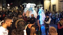 LED stilt walkers