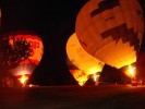 Balloon ride in Italy: Night Glow
