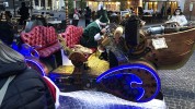 Slitta di Babbo Natale itinerante