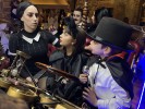 La Famiglia Addams con Gomez, Morticia, Lurch e Mercoledì
