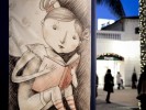 Dettaglio casa delle favole Sand Art lo spettacolo dei disegni con la sabbia per bambini - Prestige Eventi