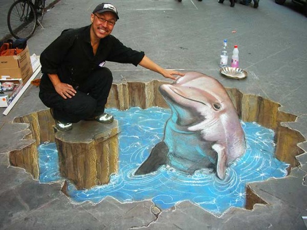 I dipinti su strada degli Artisti Madonnari