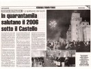 Rassegna stampa spettacolo pirotecnico musicale su monumento - Incendio Castello Estense di Ferrara - Prestige Eventi