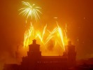 Spettacolo pirotecnico musicale su monumento - Incendio Castello Estense di Ferrara - Prestige Eventi