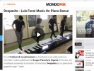 Musicisti di strada del Pianoforte Gigante