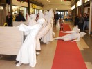 White living statues