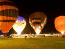 Balloon ride in Italy: Night Glow