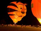 Balloon ride in Italy: Night Glow