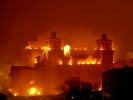 Spettacolo pirotecnico musicale su monumento - Incendio Castello Estense di Ferrara - Prestige Eventi