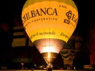 Balloon ride in Italy: Night Glow