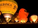 Balloon ride in Italy: Night Glow