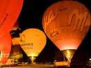 Balloon ride in Italy: Night Glow