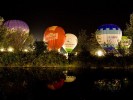 Balloon ride in Italy: Night Glow