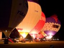 Balloon ride in Italy: Night Glow