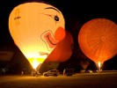 Balloon ride in Italy: Night Glow