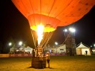 Balloon ride in Italy: Night Glow