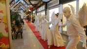 White living statues